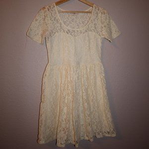 Cream Lace Dress